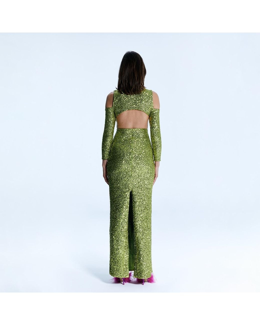 Nur Karaata Green Biltmore Dress