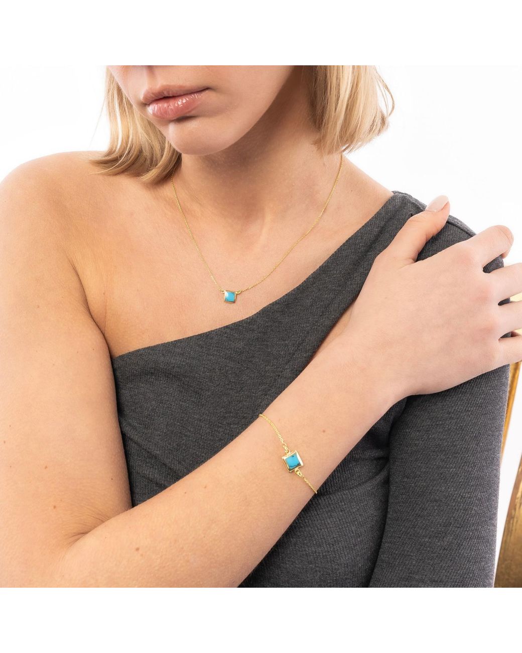 Spero London Metallic Square Sterling Bracelet