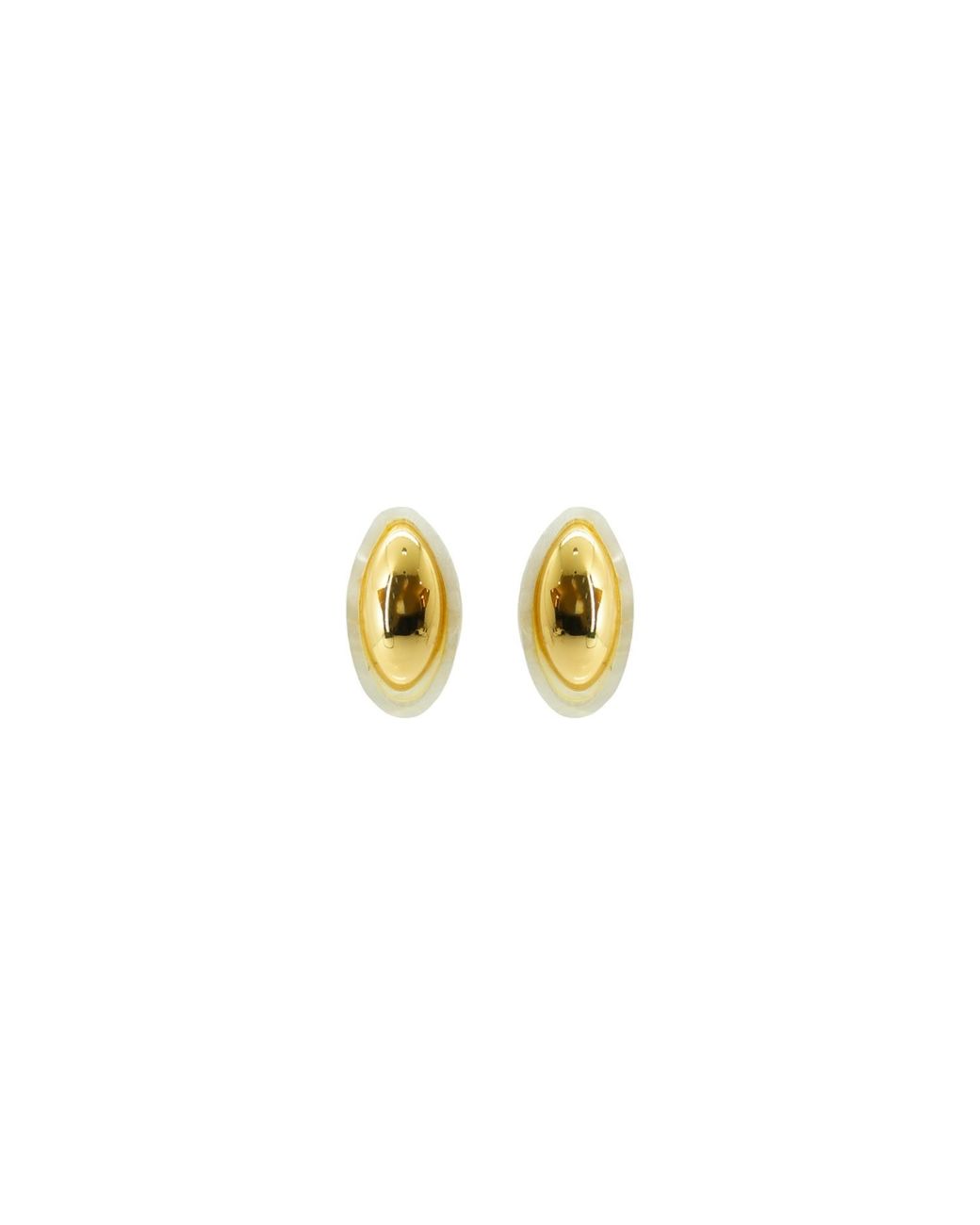 Gissa Bicalho Metallic Neutrals Handmade Acrylic Earring Equinox Nacre