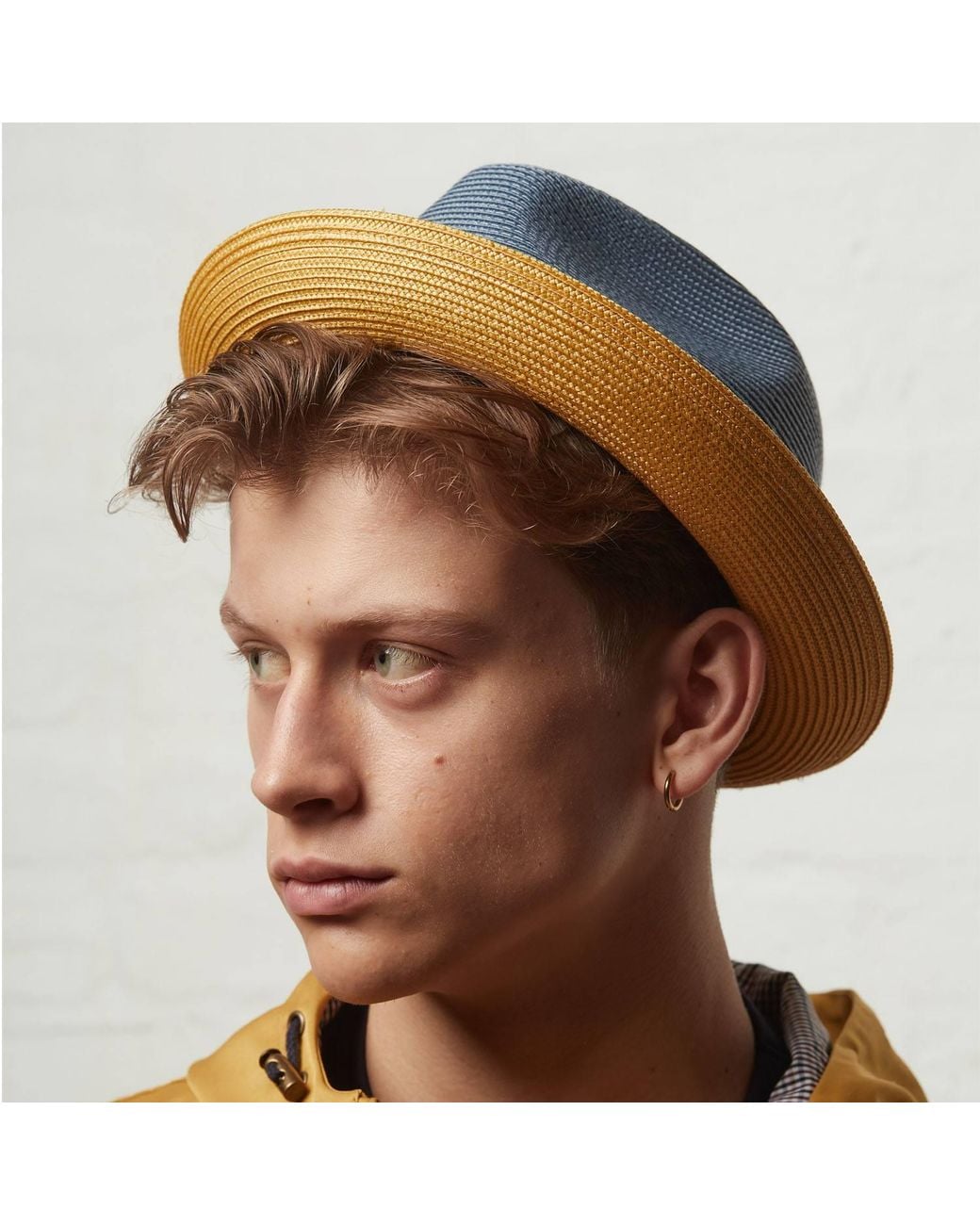 Dasmarca Hats Blue Dasmarca Florence Slate Summer Two Tone Crushable Hat for men