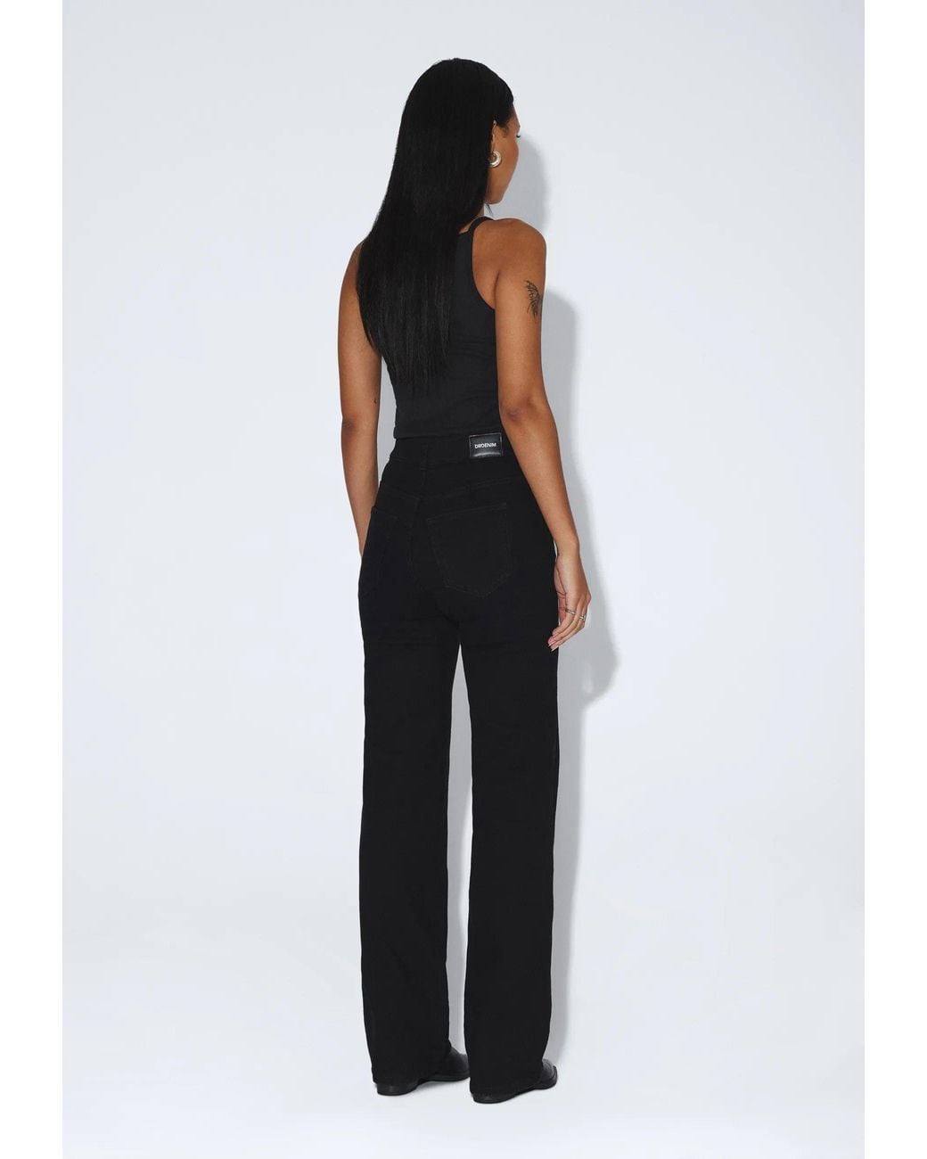Dr. Denim Black Moxy High Straight