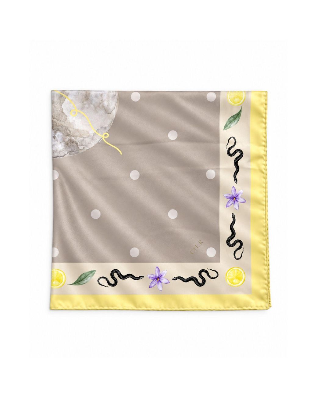 Cier Natural Snake Moon Scarf