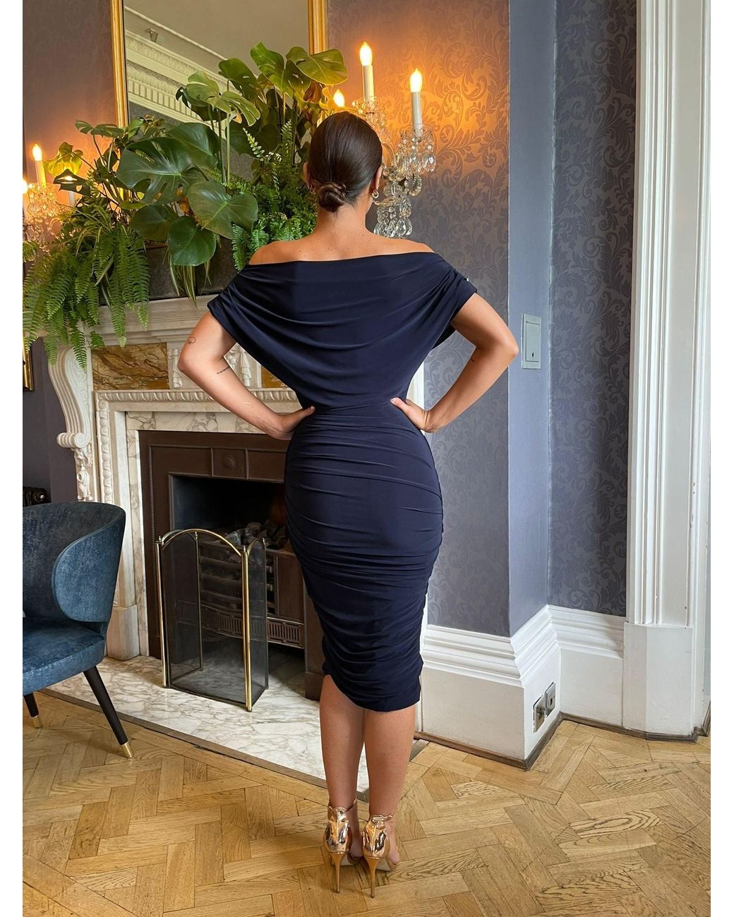 Atom Label Blue Oxygen Dress