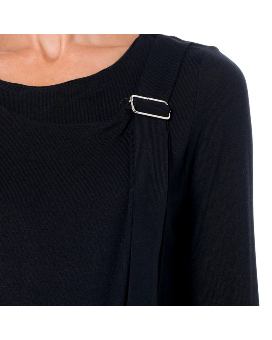 Metamorph Blue Asymmetric Long Sleeve Top