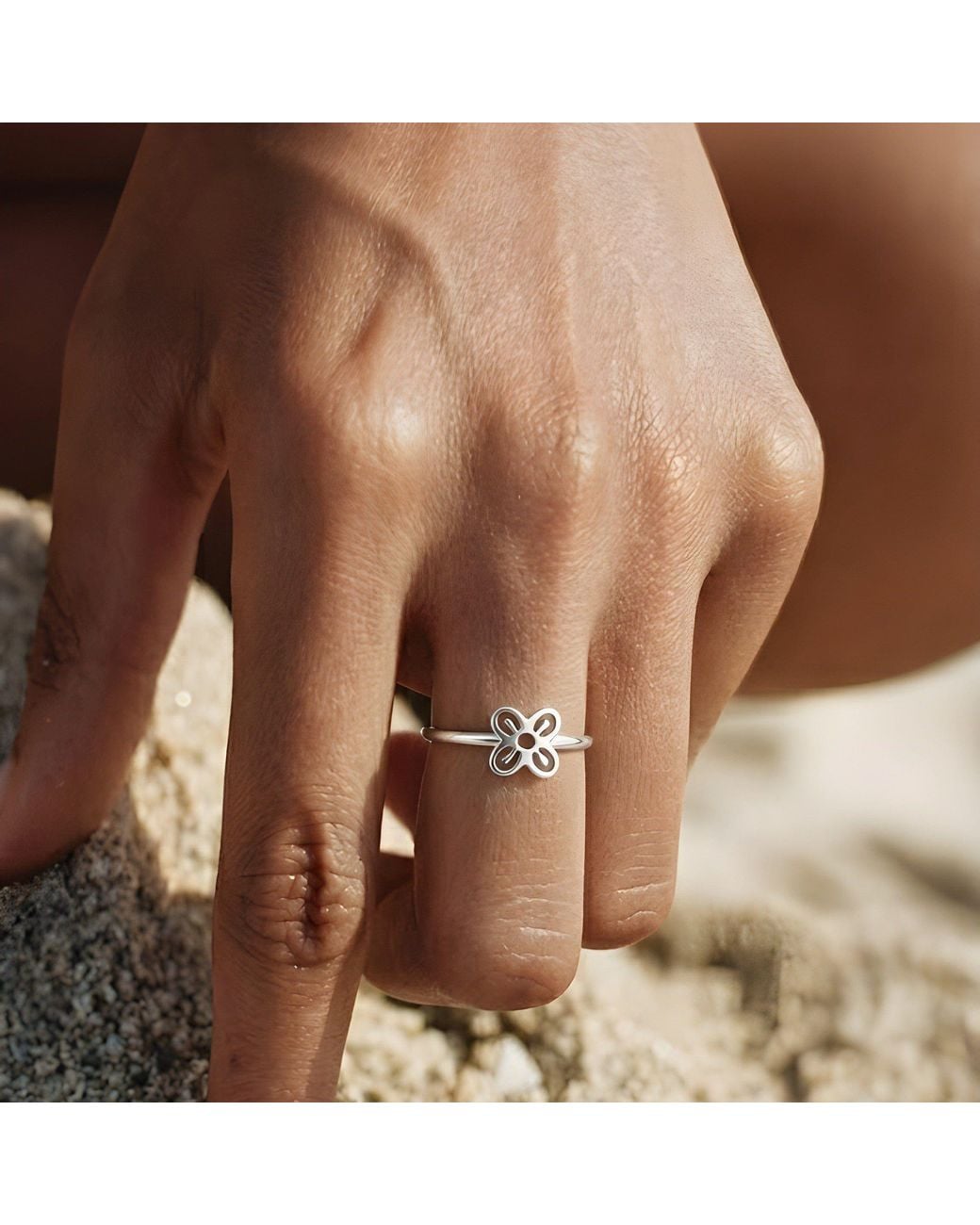 With Love Darling Metallic Bese Saka Ring