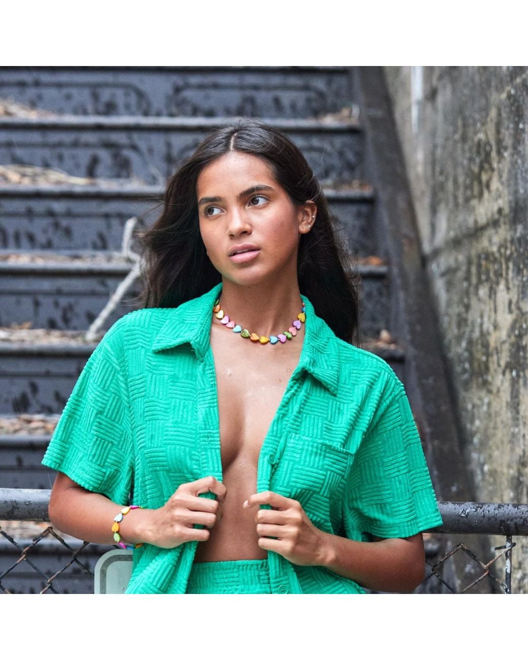 Adriana Pappas Designs Yellow Hearts Choker