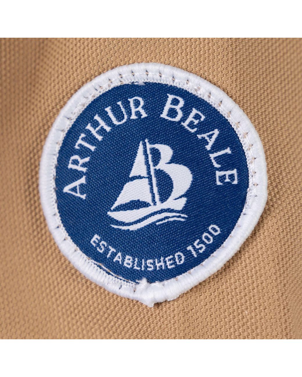 Arthur Beale Natural Boat Neck Smock for men