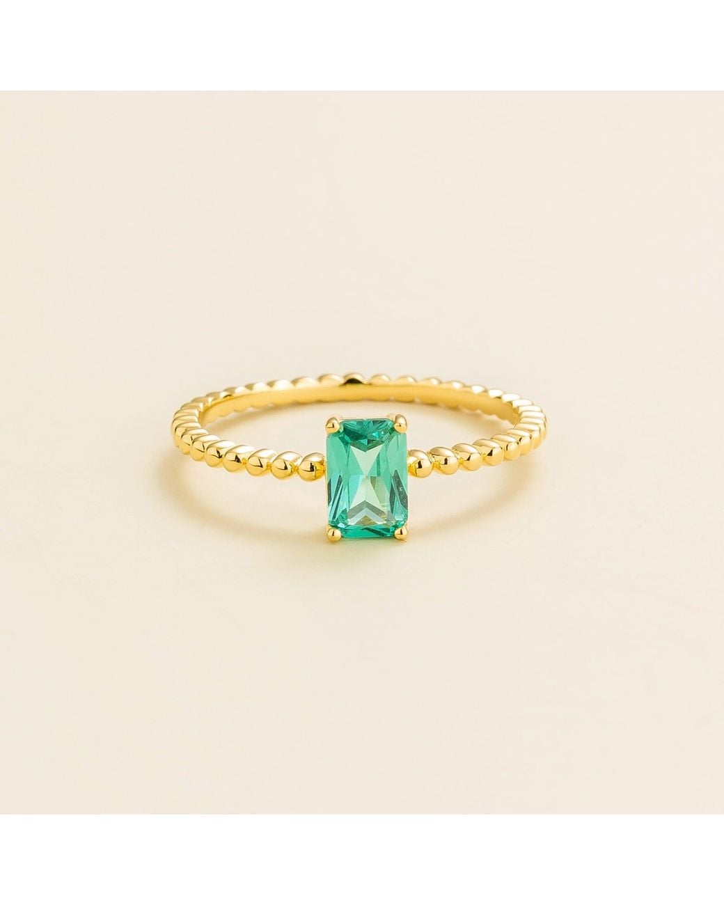 Juvetti Yellow Buchon Ring Set With Paraiba