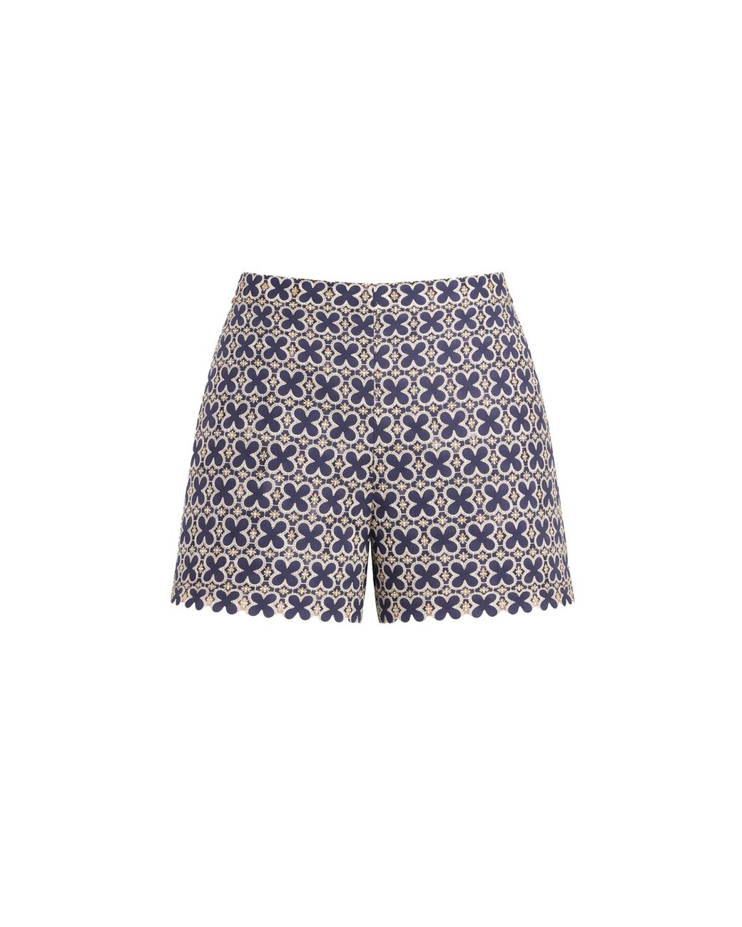 Malo Gray Embroidered Shorts