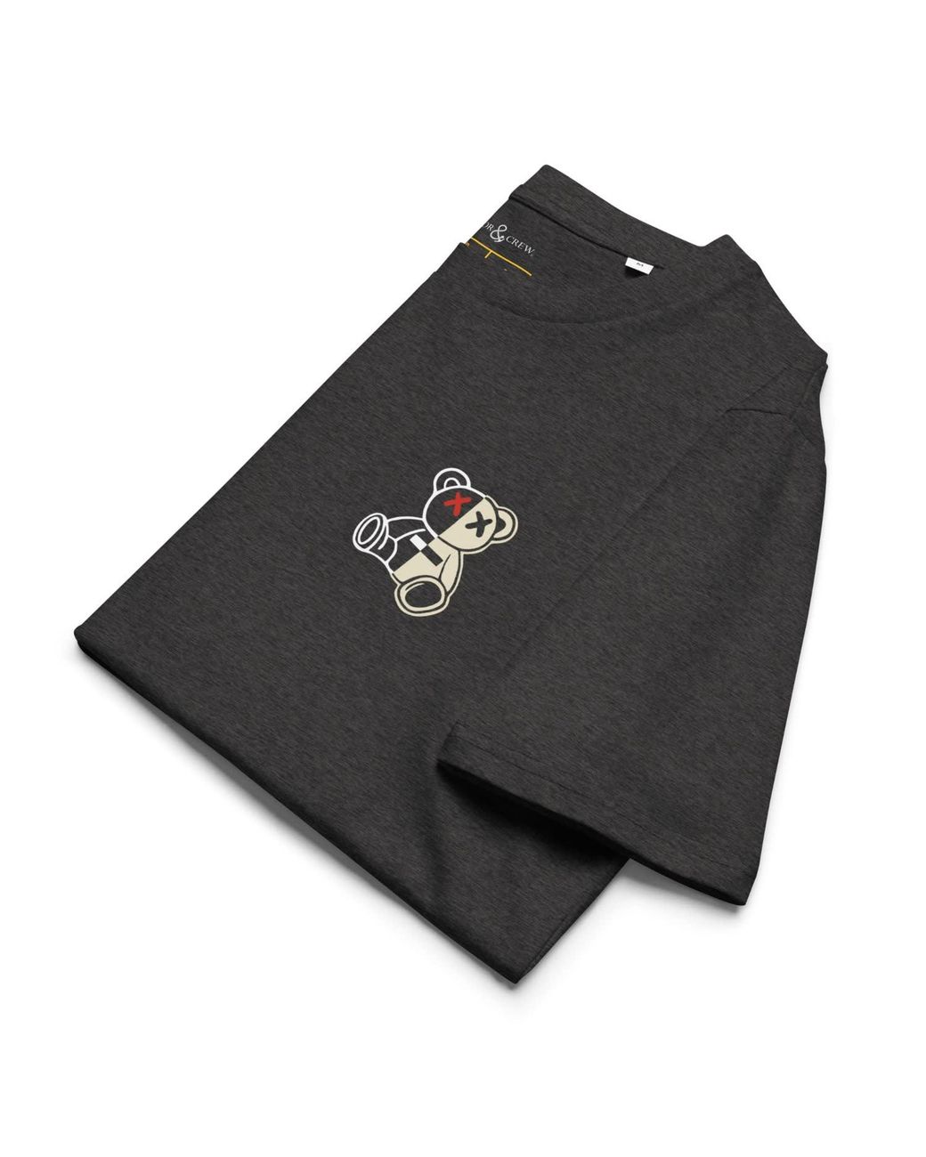 Anchor and Crew Black Heather Four Busy Doing Nothing Editions Organic Cotton T-Shirt