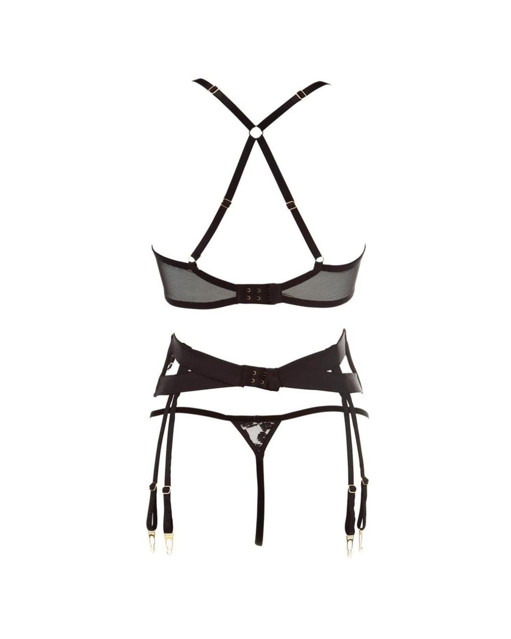 Belle -et-BonBon Black Nymph Noir Boudoir Set