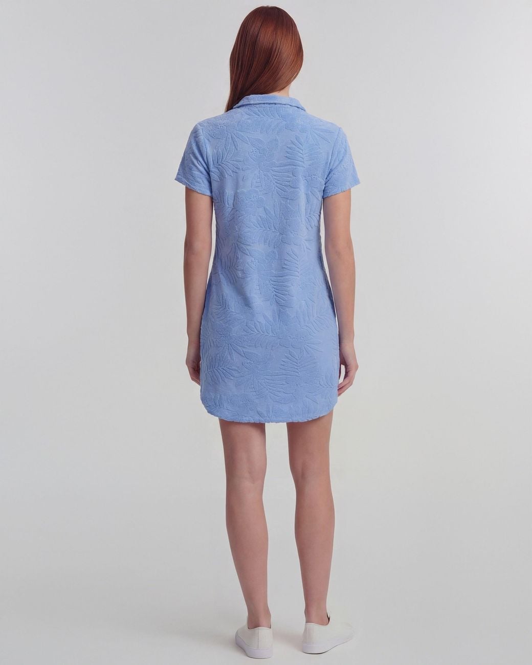Lords of Harlech Blue Josephine Terry Toweling Dress