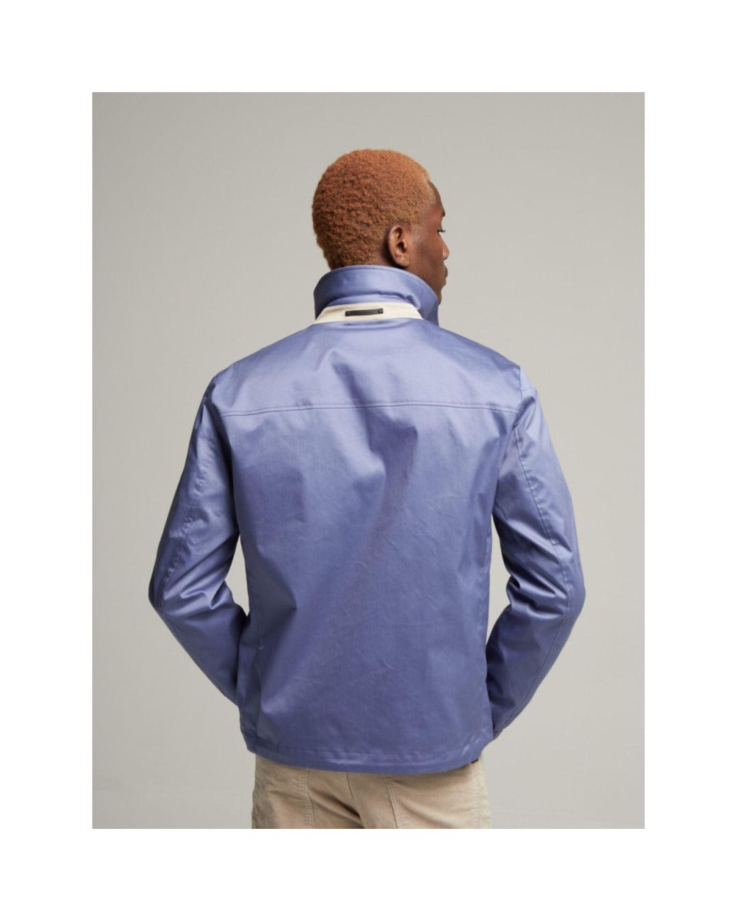 Guards London Blue Martelloz Zip Coach Jacket for men