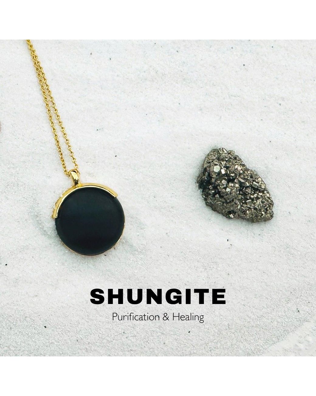 Ormiro Metallic Shungite Emf Protection Necklace