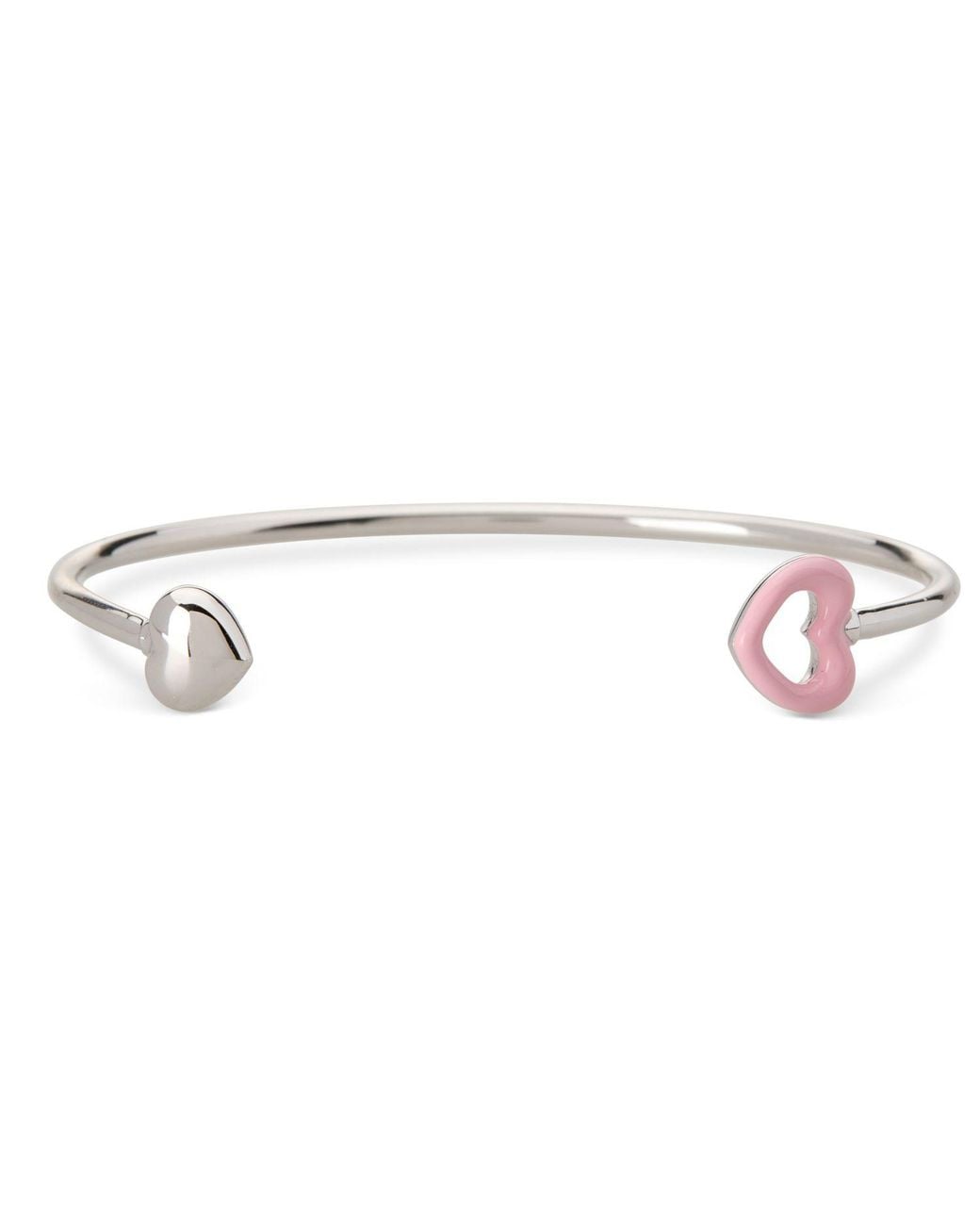 Dolcetto Designs White Cometa Enamel Heart Bangle