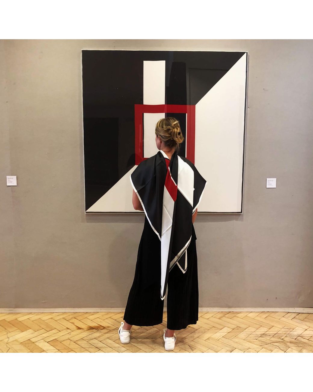 Richard Allan London Black Cube Scarf