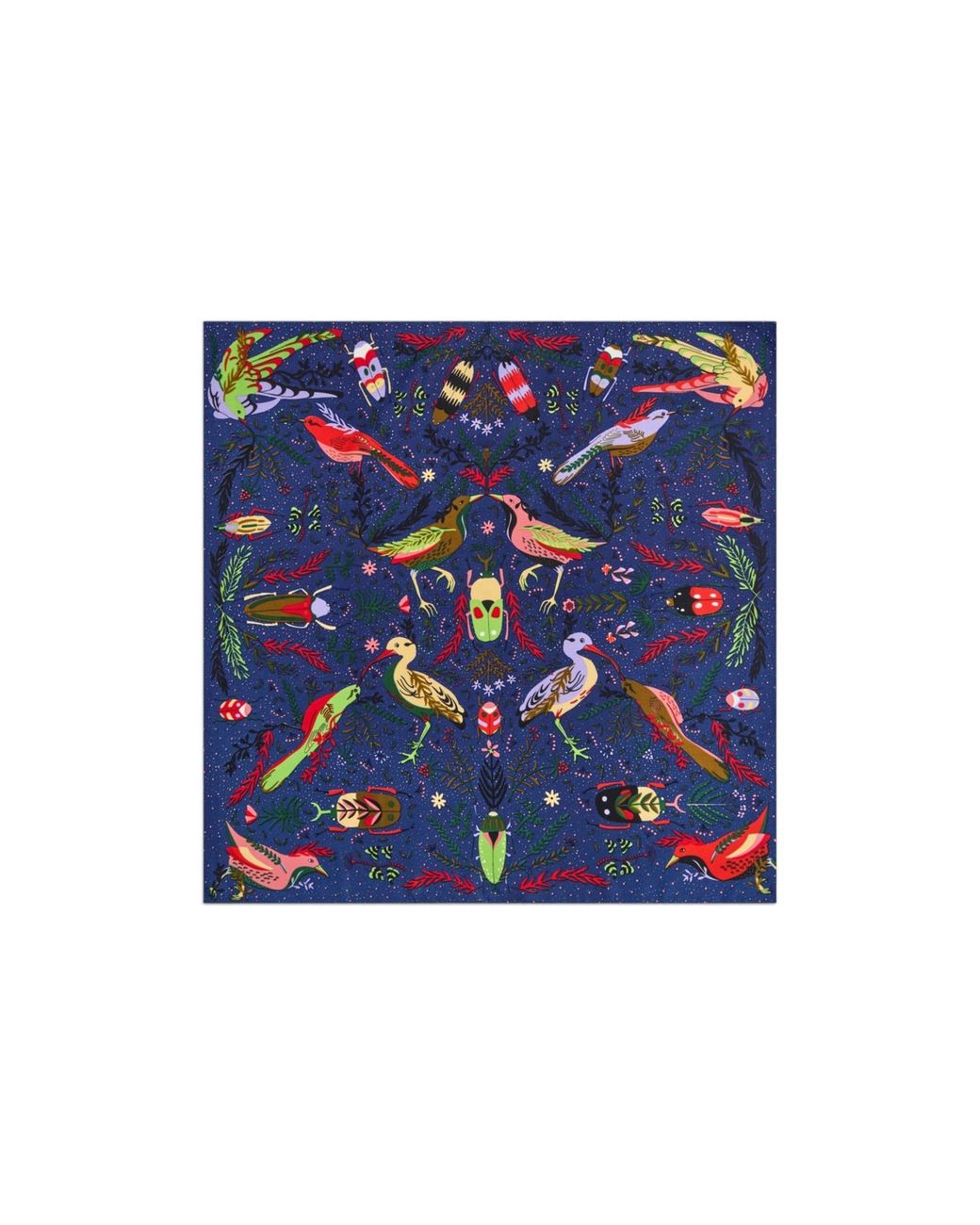 Saachi Blue Aviary Botanical Bandana