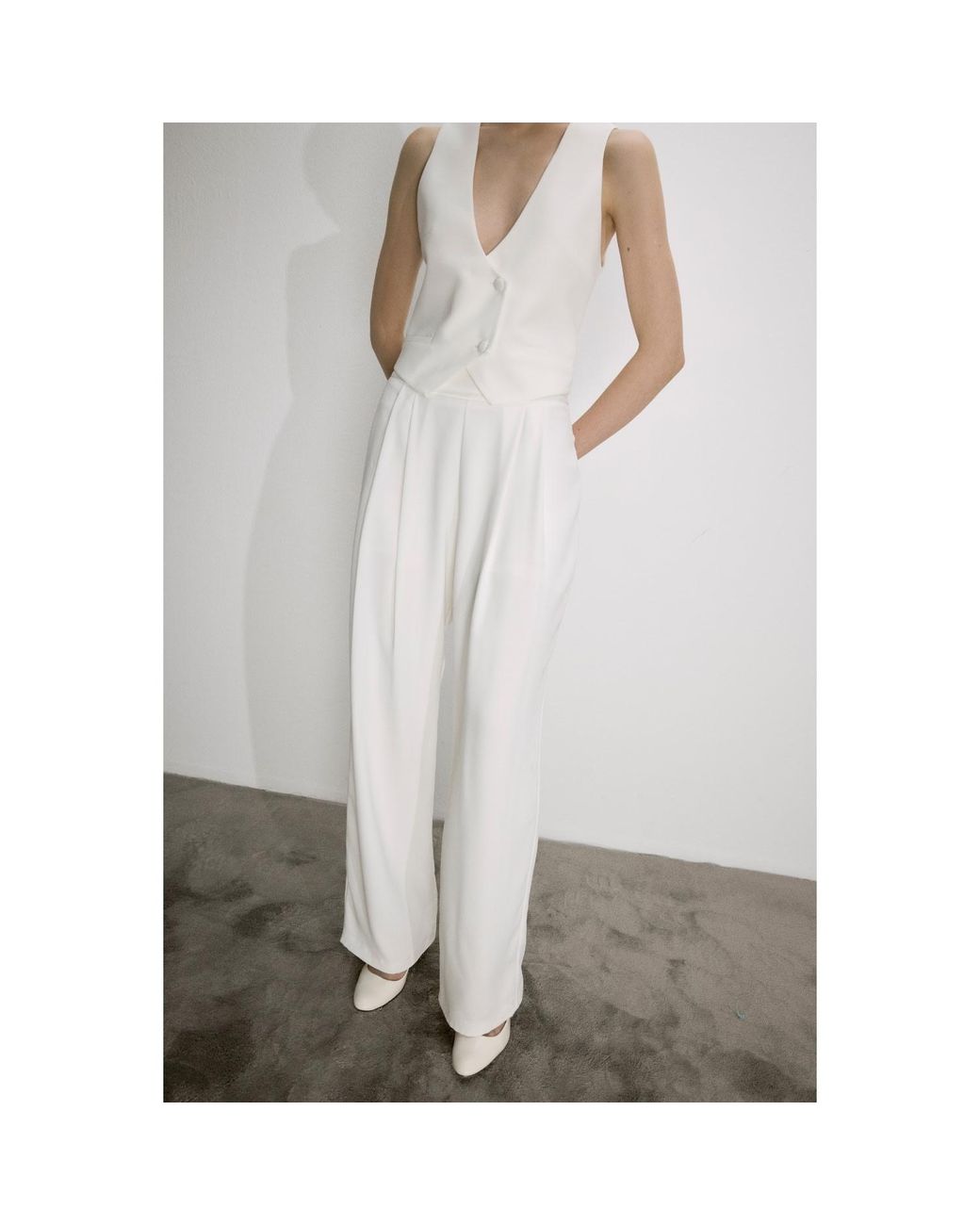 NAZLI CEREN White Marielle Vest