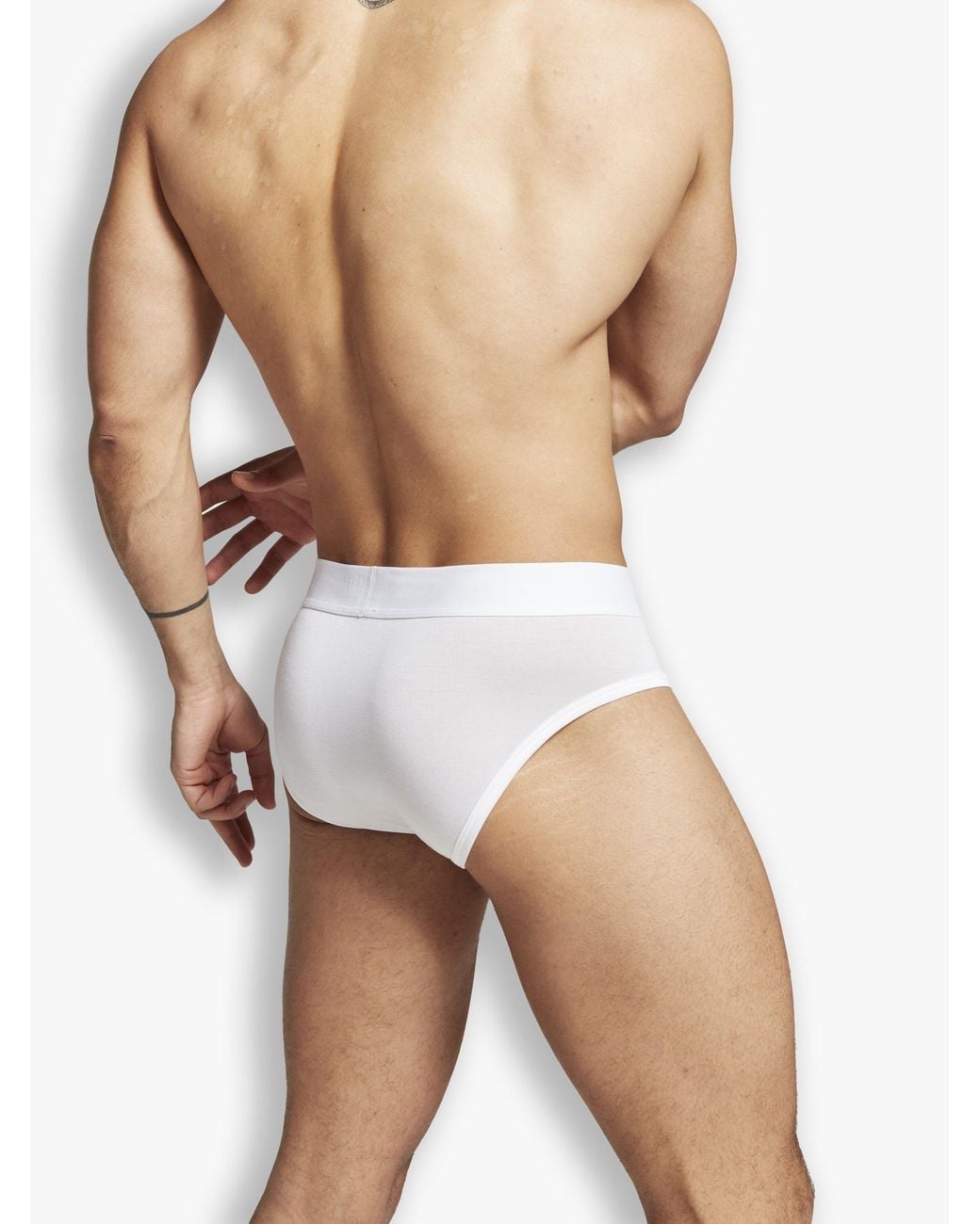 Bdxy Studio White The Unit Underwear Brief for men