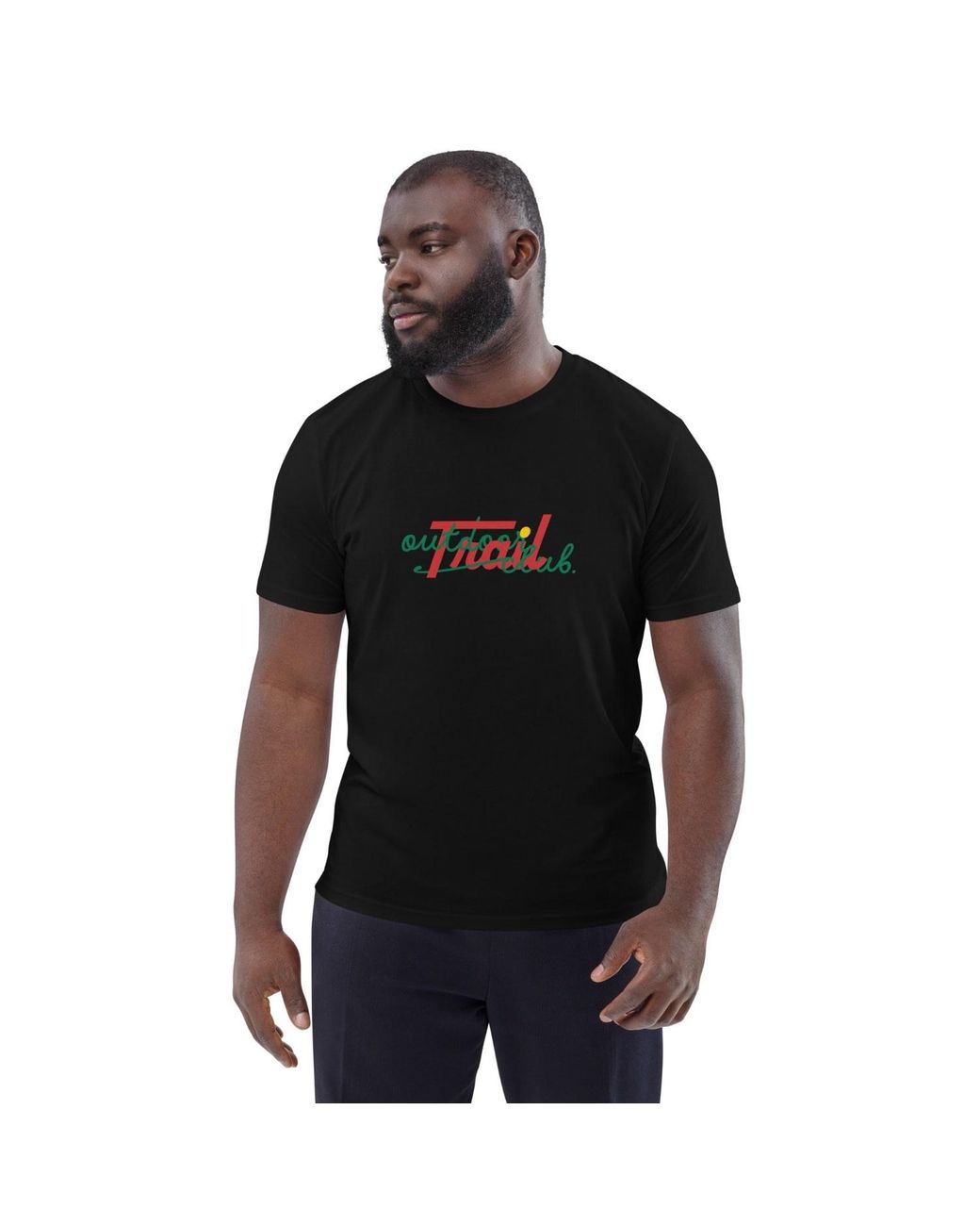 Anchor and Crew Black Outdoor Trail Club Supply Organic Cotton T-Shirt for men
