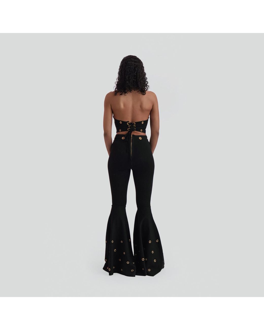 Maui X Lolita Blue Channing Stretch Bell-Bottom Pants