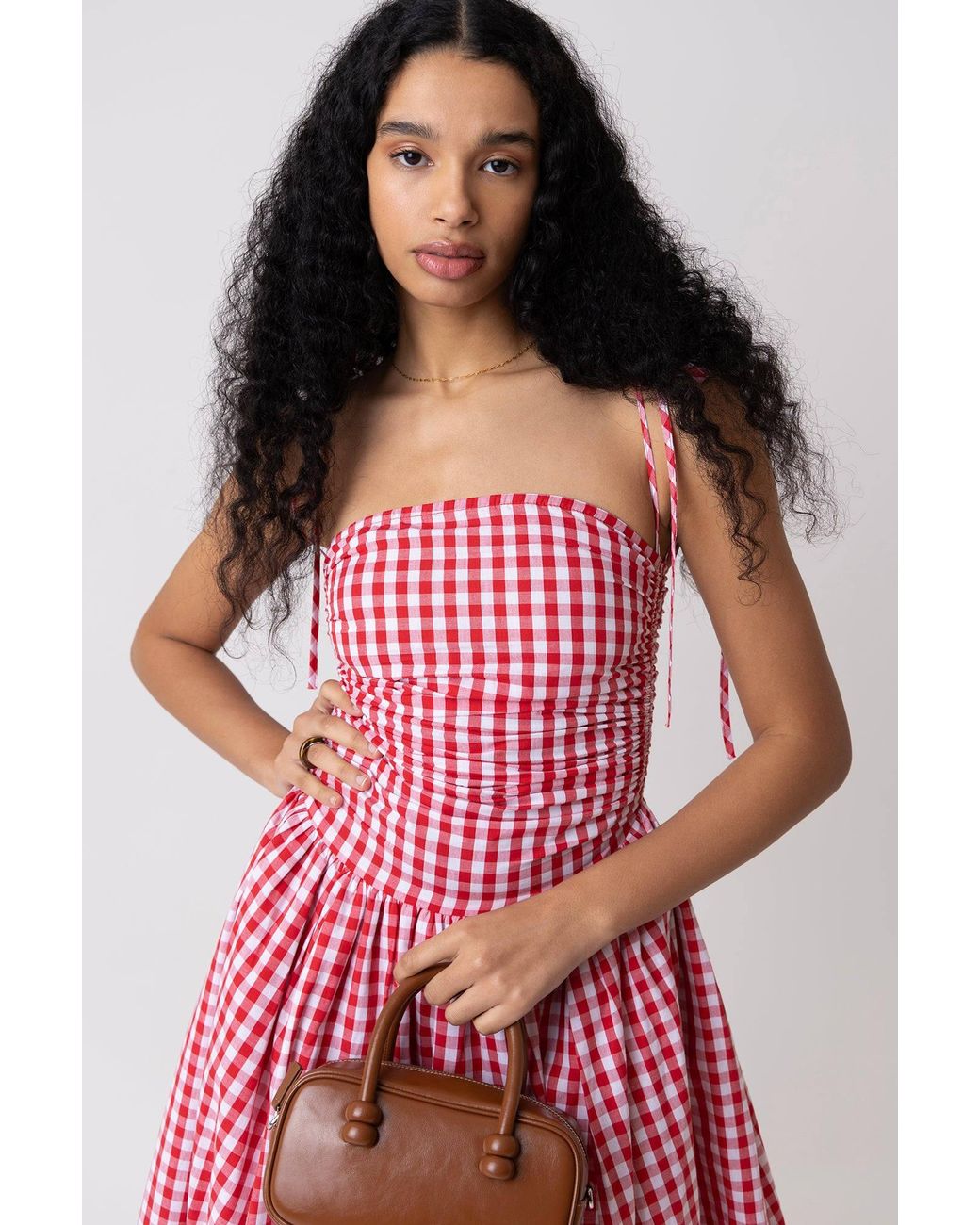 Amy Lynn Pink Alexa Gingham Puffball Dress