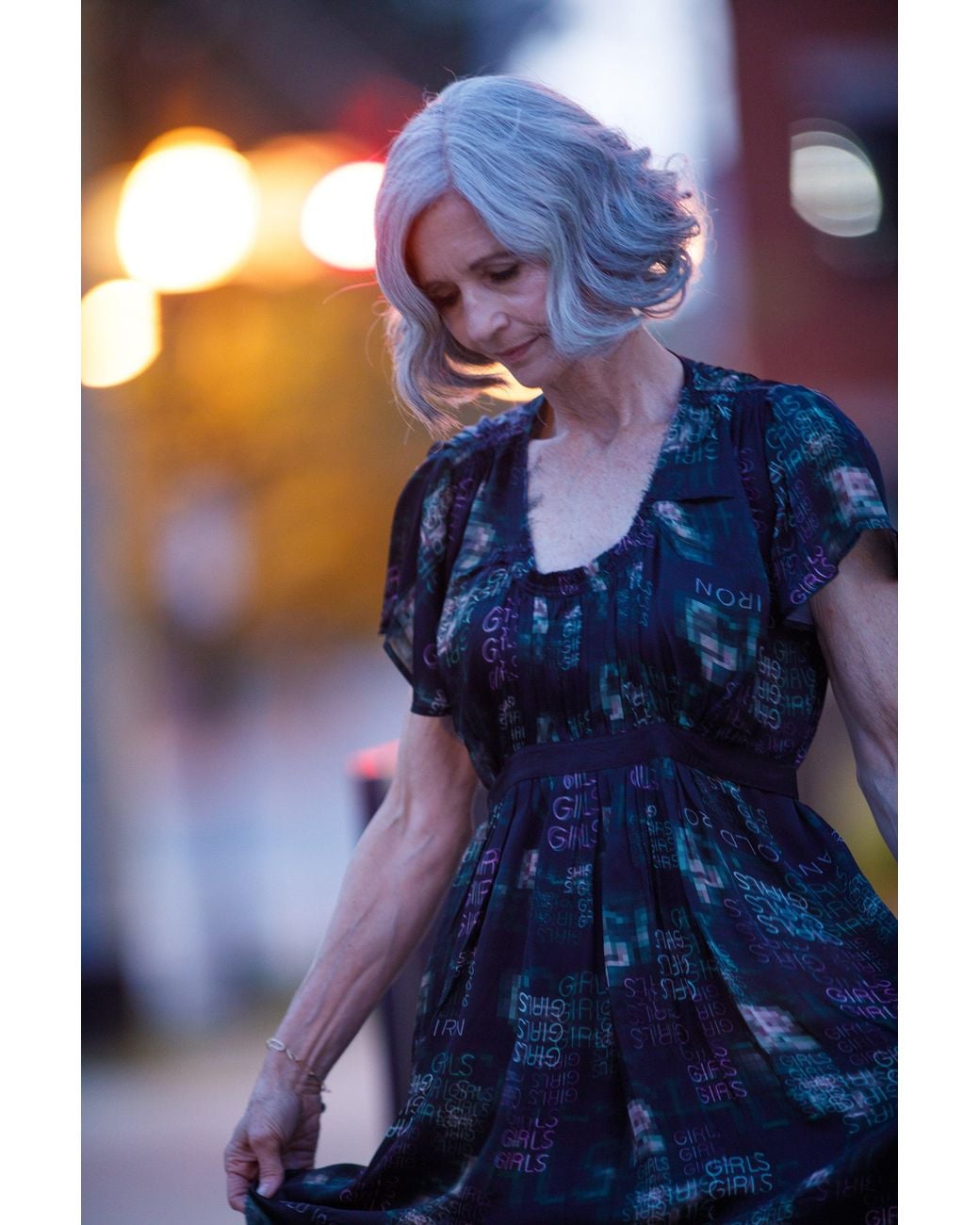 Any Old Iron Blue Goddess Dress
