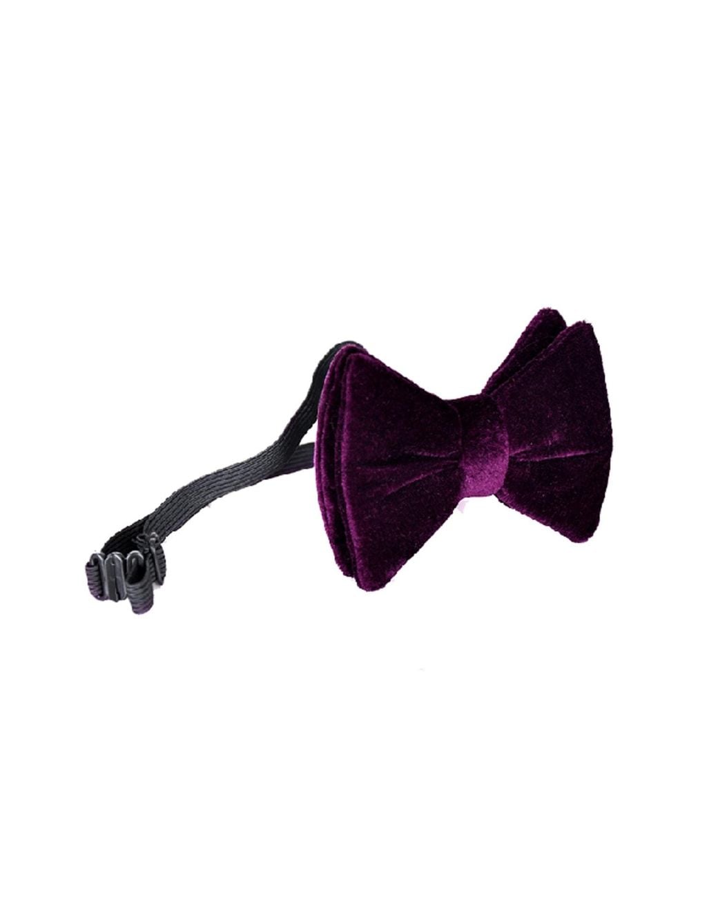 DAVID WEJ Purple Butterfly Velvet Bow Tie – for men