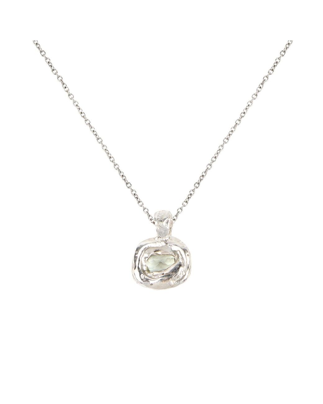 De Roms Metallic Molten Amethyst Soul Necklace