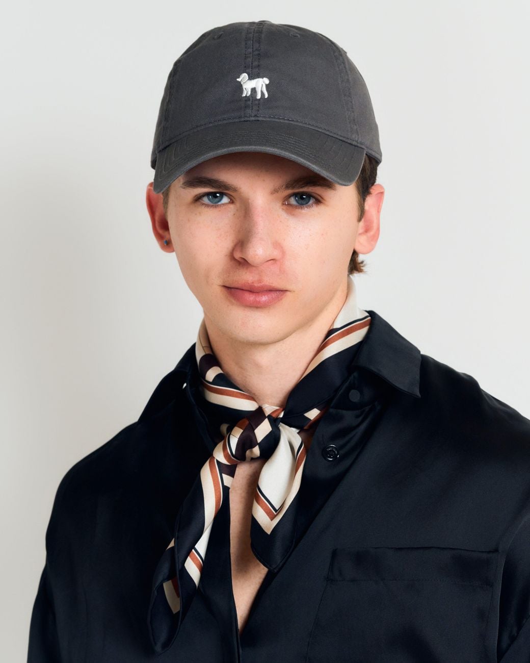 Lost Pattern Gray Pan Pan Baseball Cap