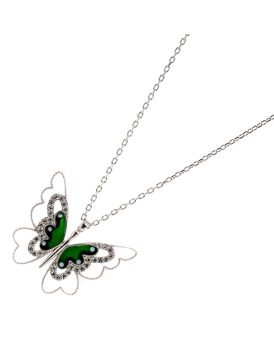 Ebru Jewelry Metallic Abundance Butterfly Necklace