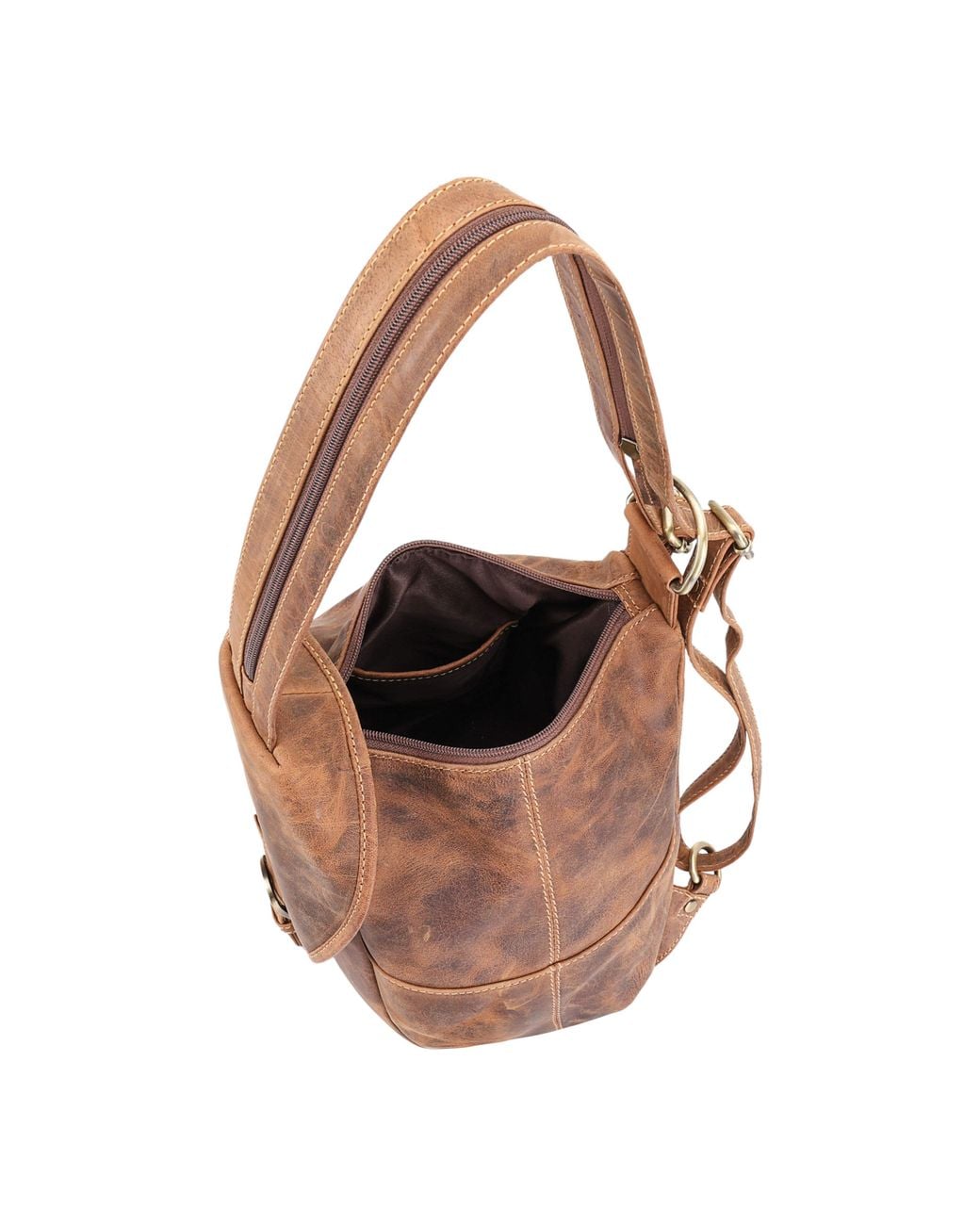Lloyd Baker Brown Satna Leather Backpack