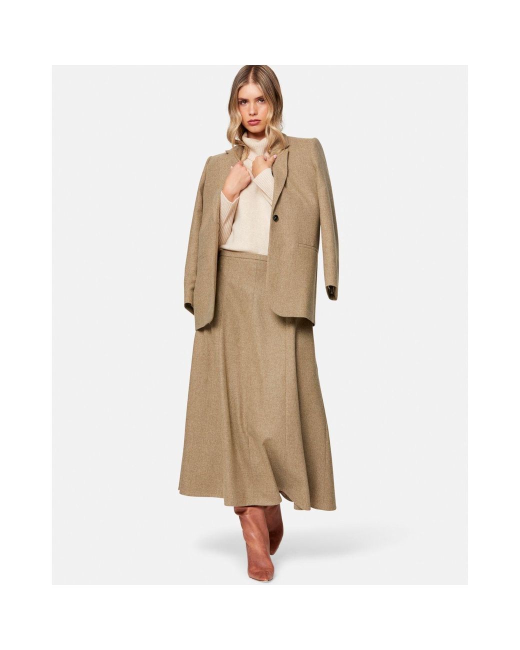 Helen Mcalinden Natural Neutrals Tracey Soft Umber Skirt