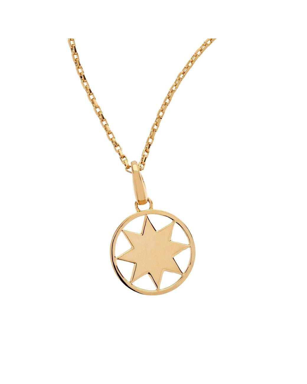 Emma Holland Jewellery Metallic Star Charm Paperclip Pendant
