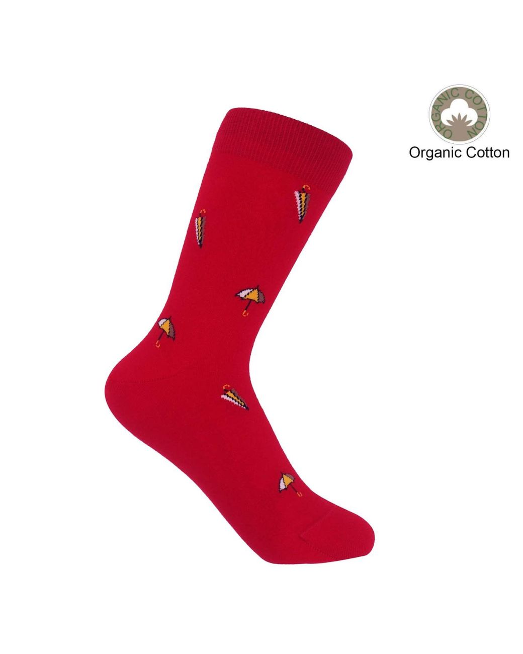 Peper Harow - Made in England Red Umbrella Socks –