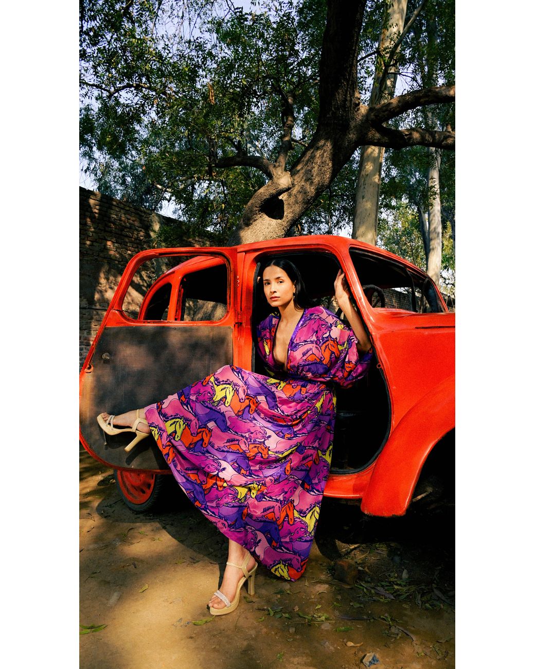 Any Old Iron Purple Runaway Kaftan Dress