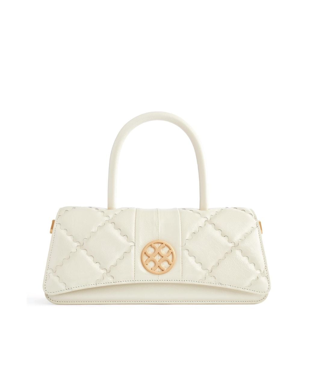 Orange Cube White Mosaic Treasure Crossbody Bag