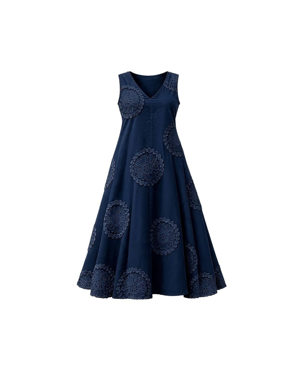 Adrift Clothing Blue Suzie Reversible Swing Dress