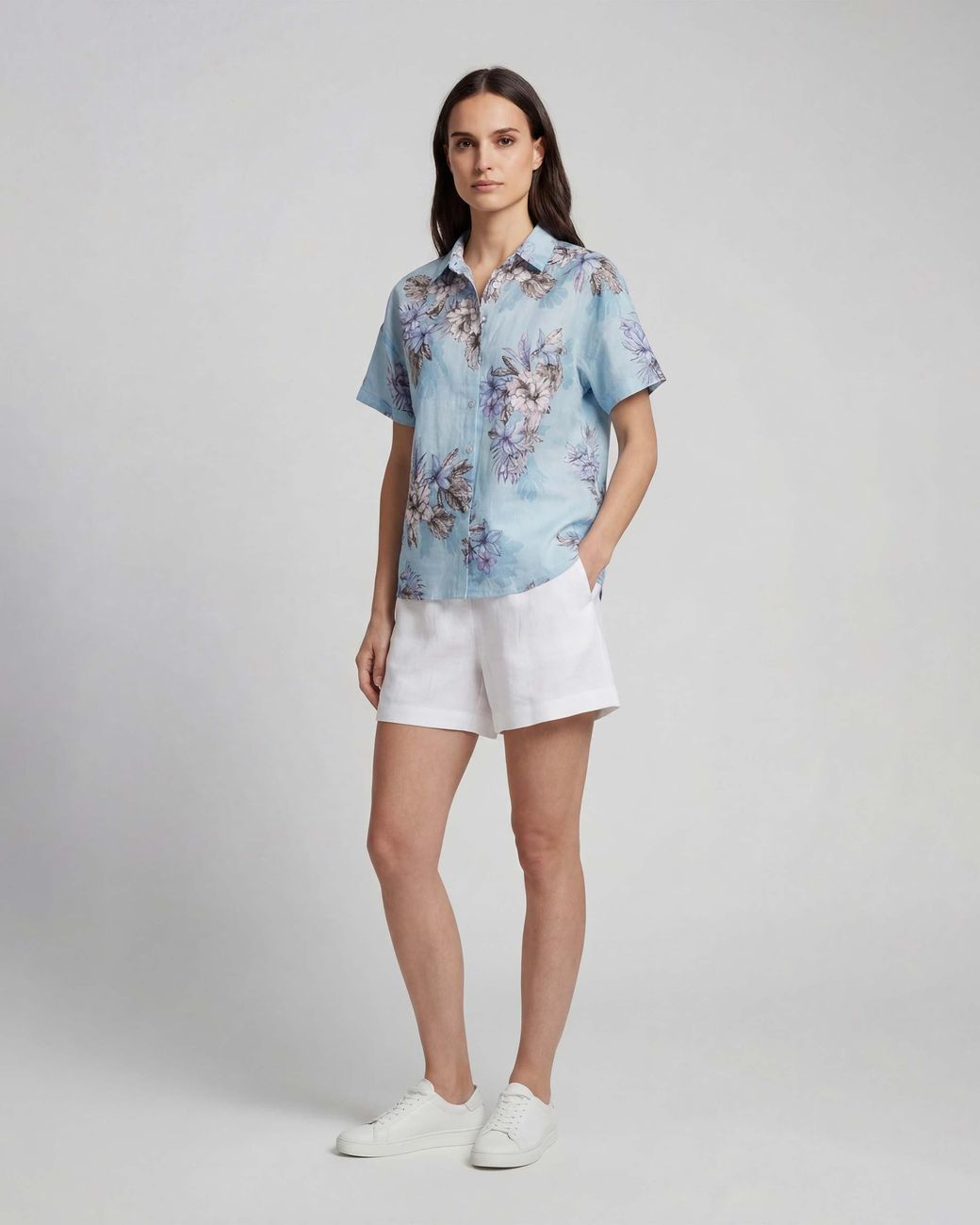 Lords of Harlech White Leanne Drawstring Short