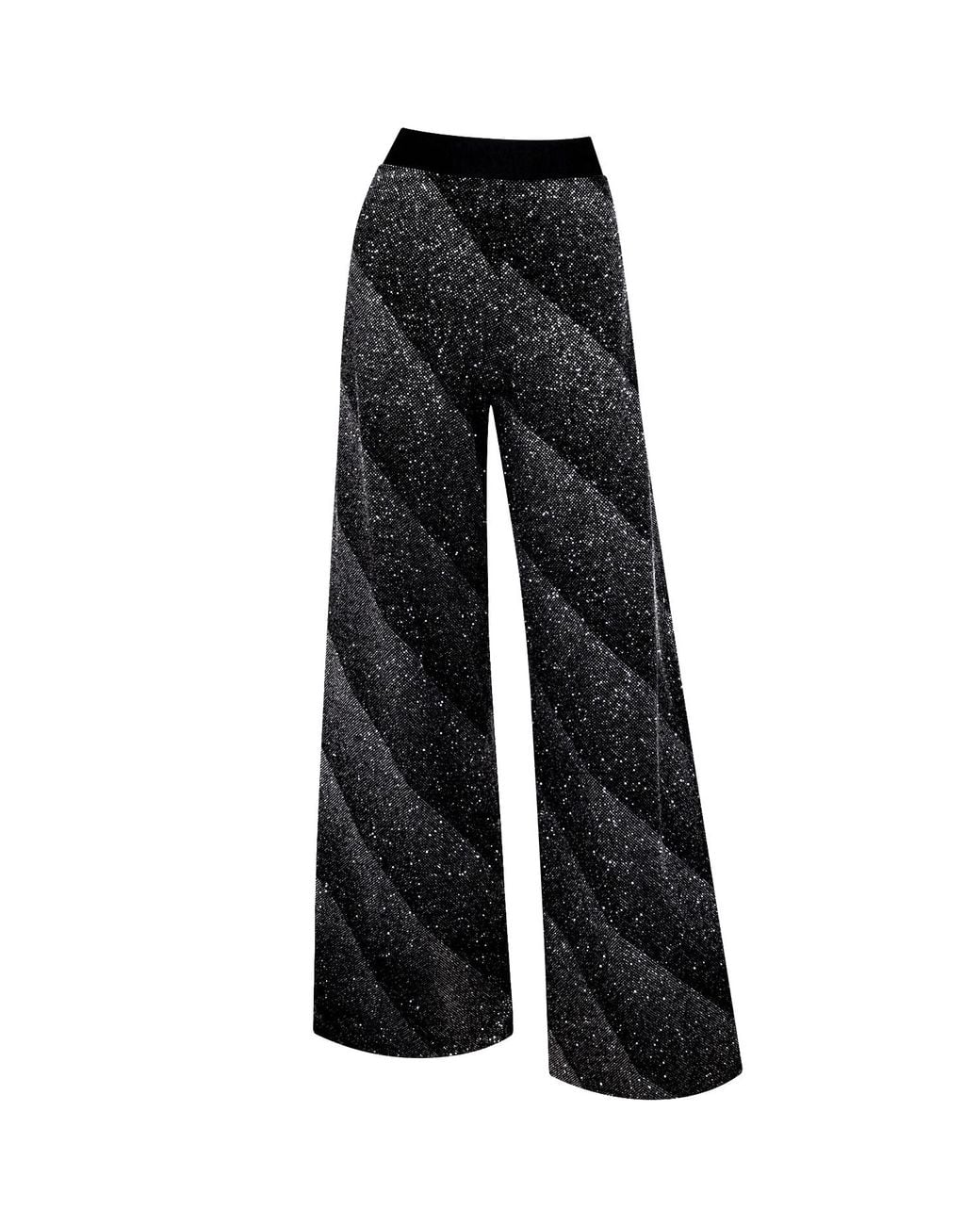 Me & Thee Black Magical Realism & Sliver Velvet Trousers