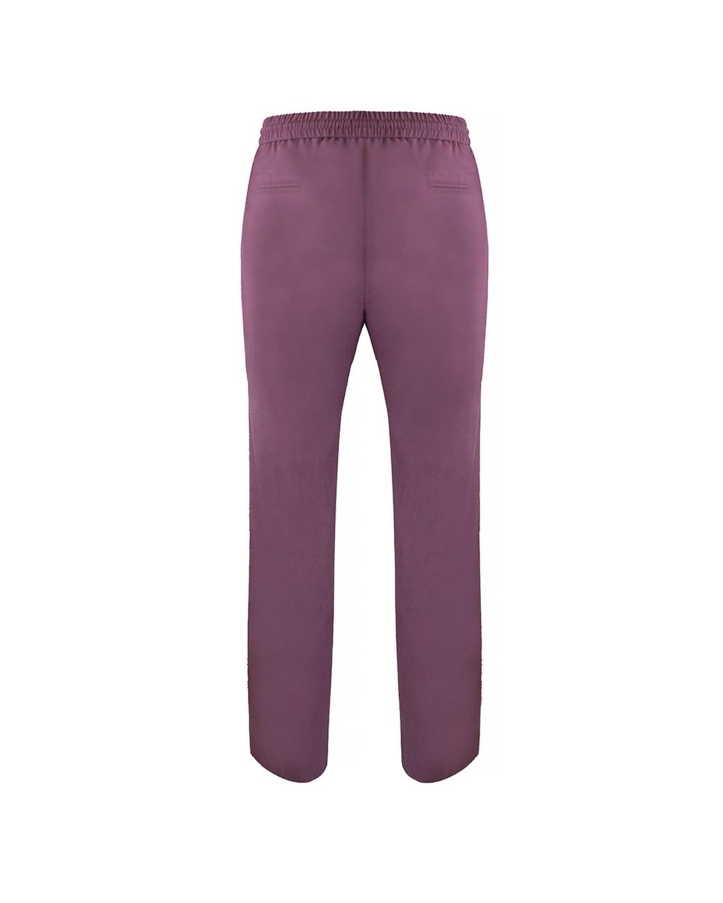 DAVID WEJ Purple Kingston Linen Blend Trousers – Rouge for men