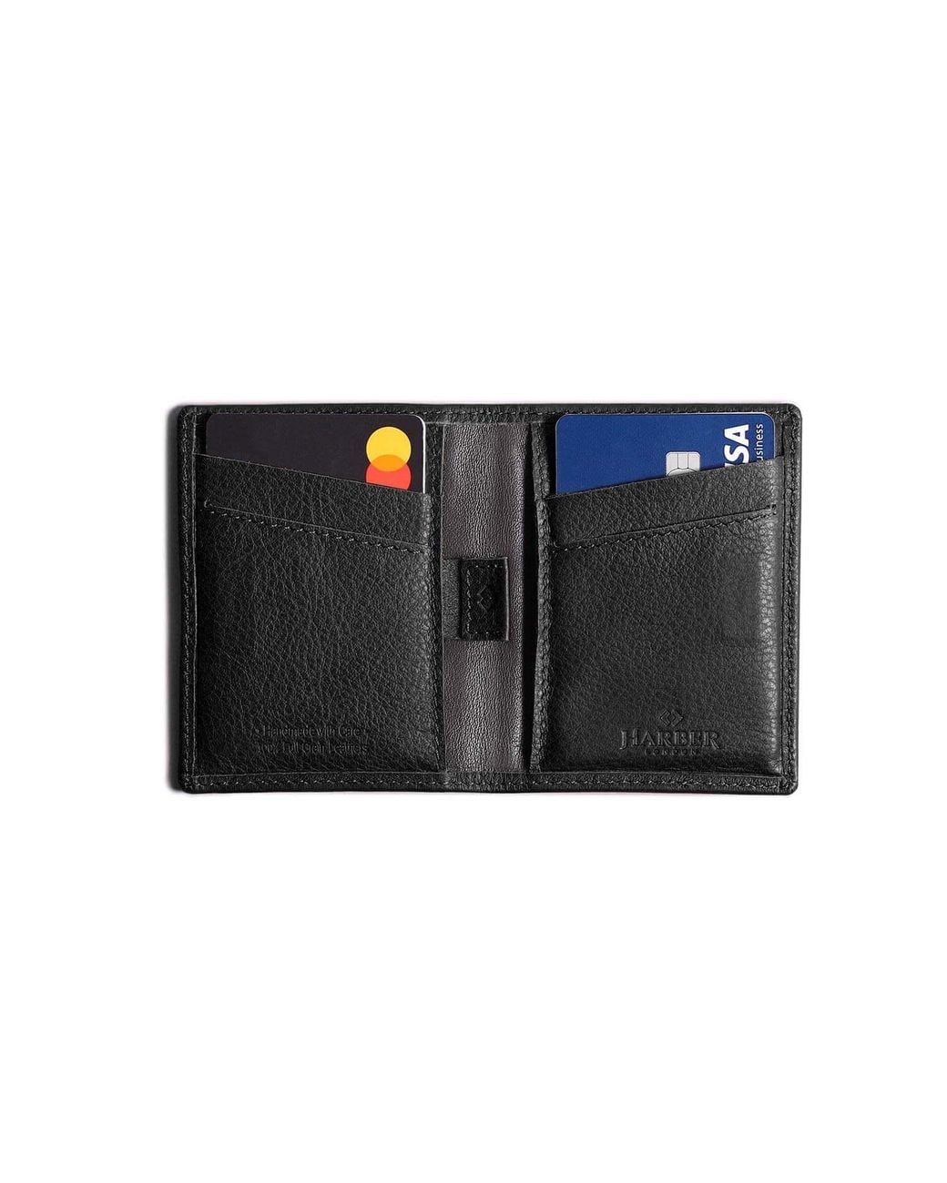 Harber London Black Rfid Card Wallet for men
