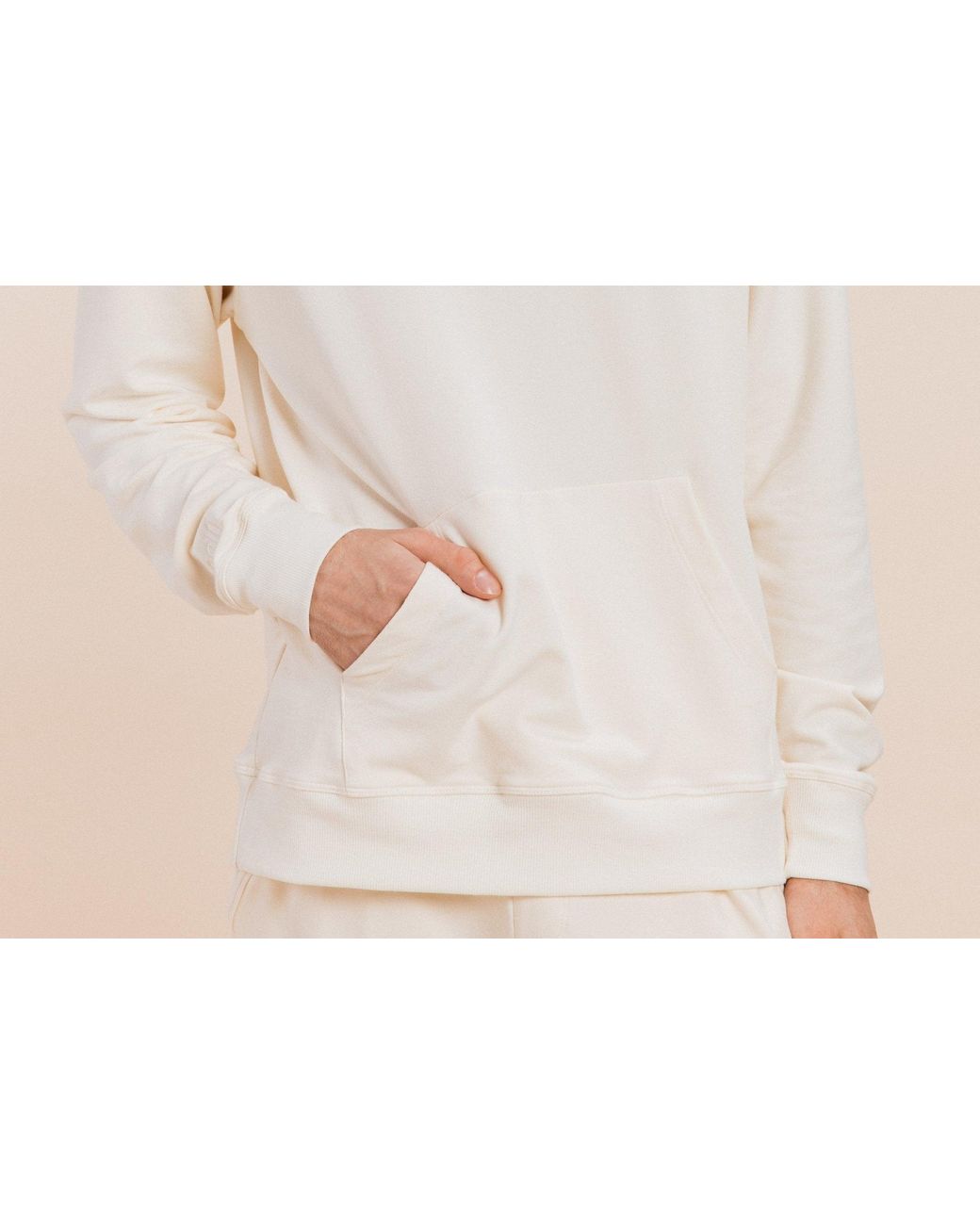 Ocio Leisurewear White Classic Softcore Hoodie for men