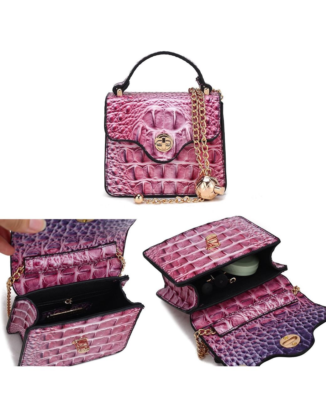 Mkf Collection - J'omor Pink River Mini Crossbody Bag