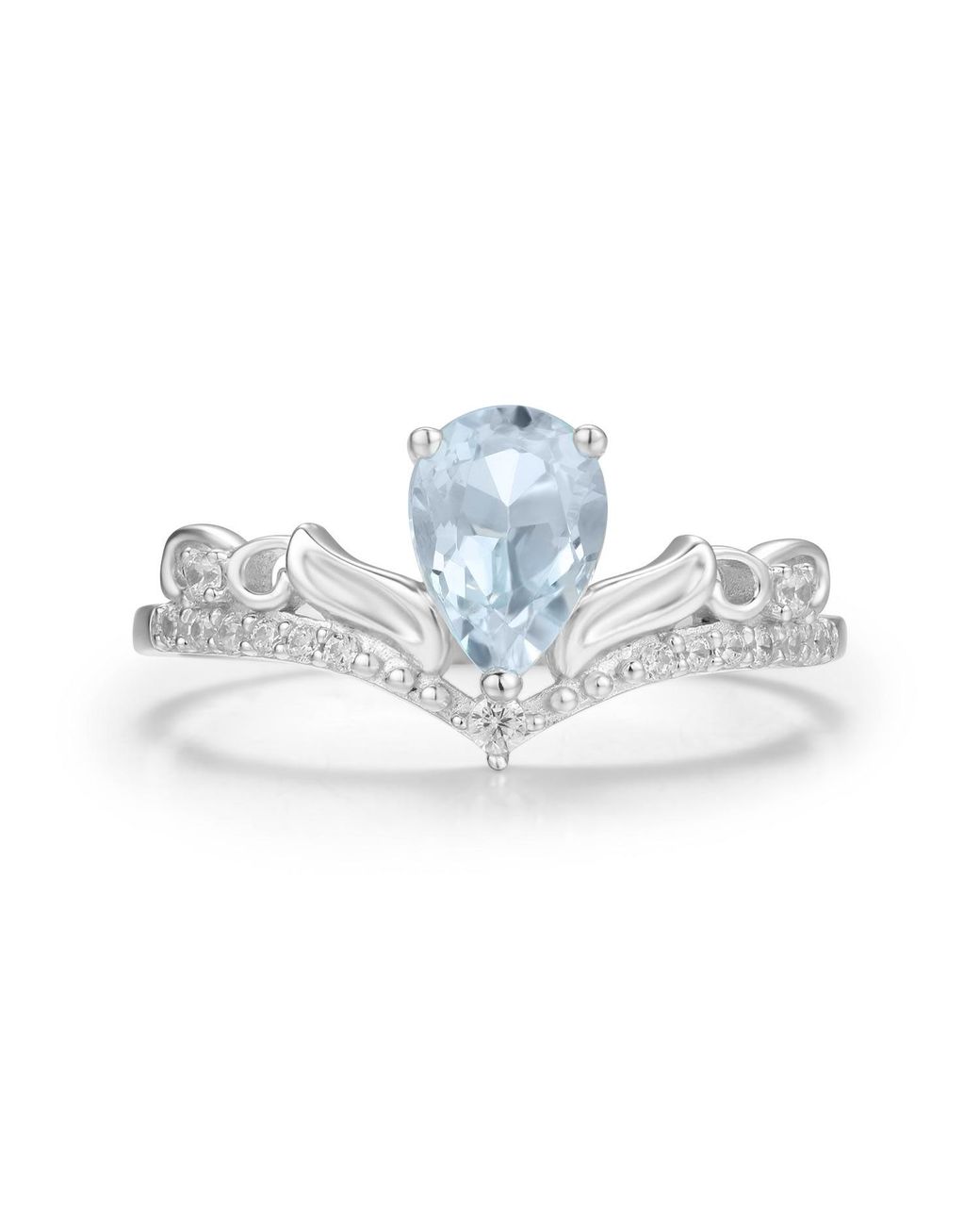Azura Jewelry New York Blue Ring Of Water Vermeil
