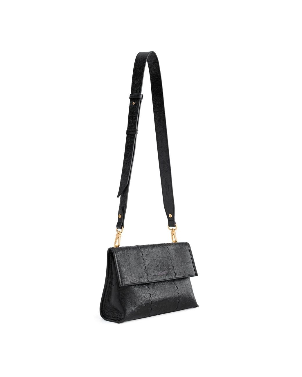 Orange Cube White Square Stitch Messenger Bag