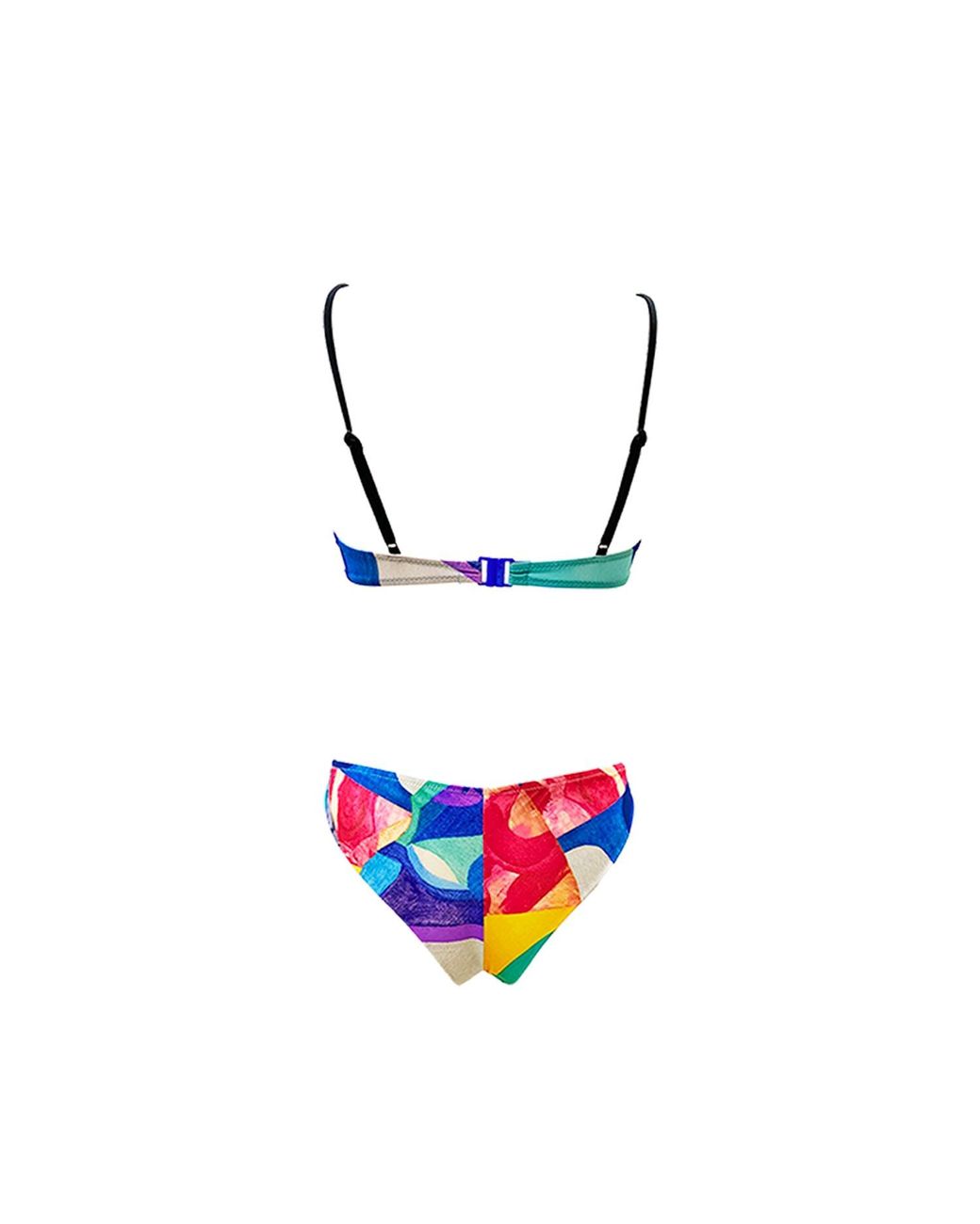 Aulala Paris Blue Aulala X Risbo Artistic Bikini Set