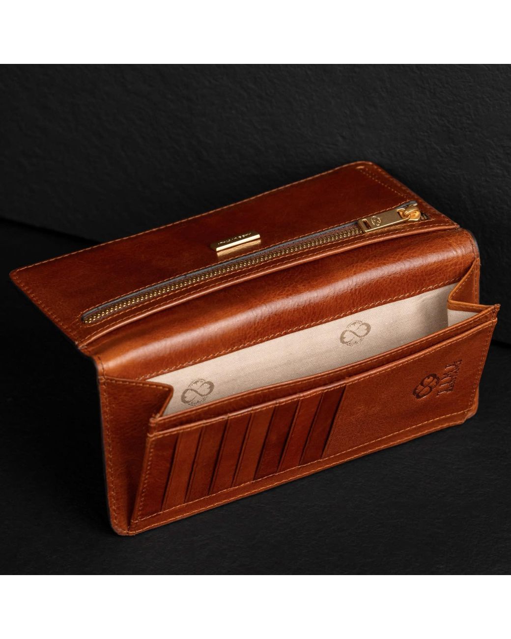 Time Resistance Brown A Coat Wallet for men