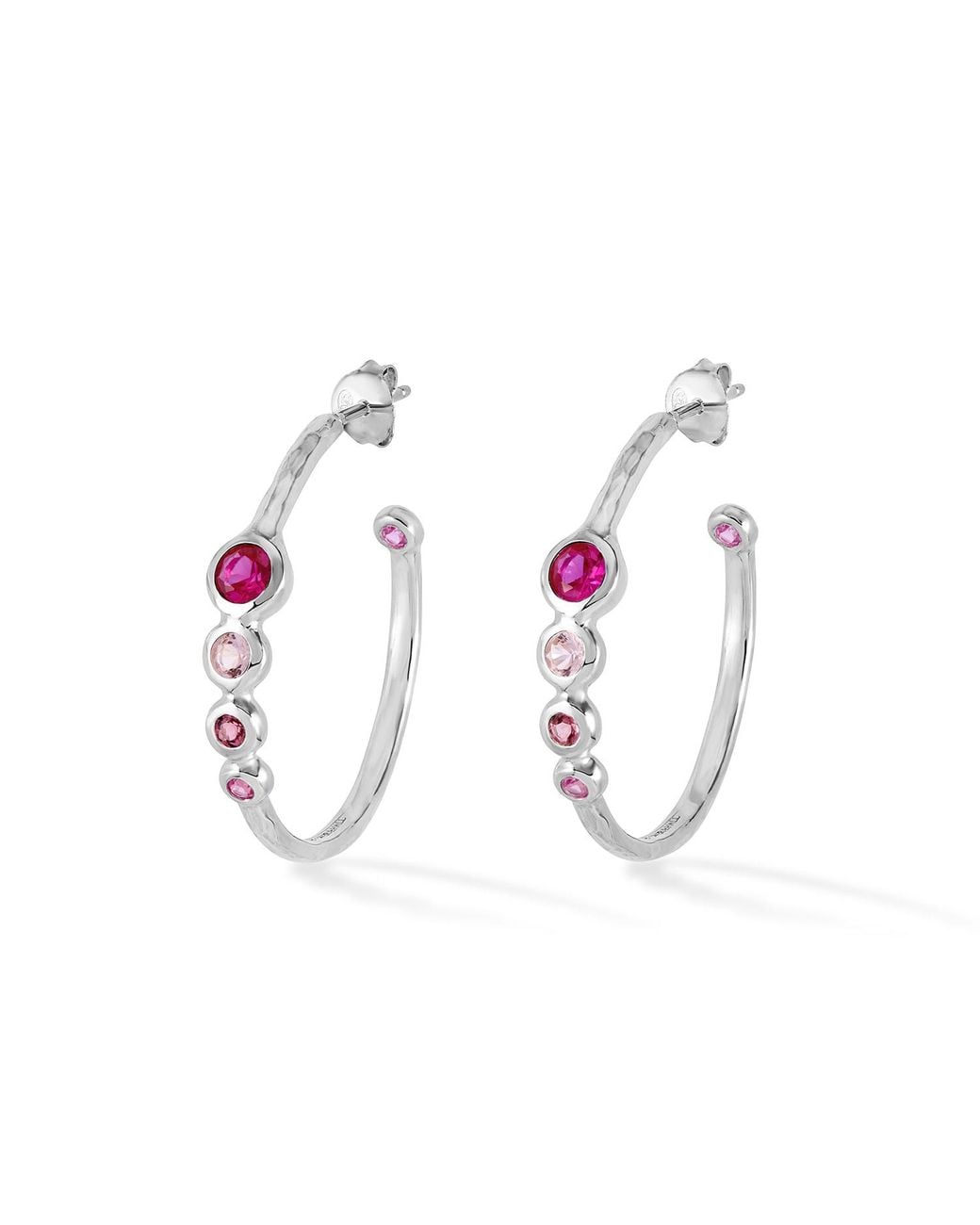 Dower & Hall Metallic Array Hoop Earrings