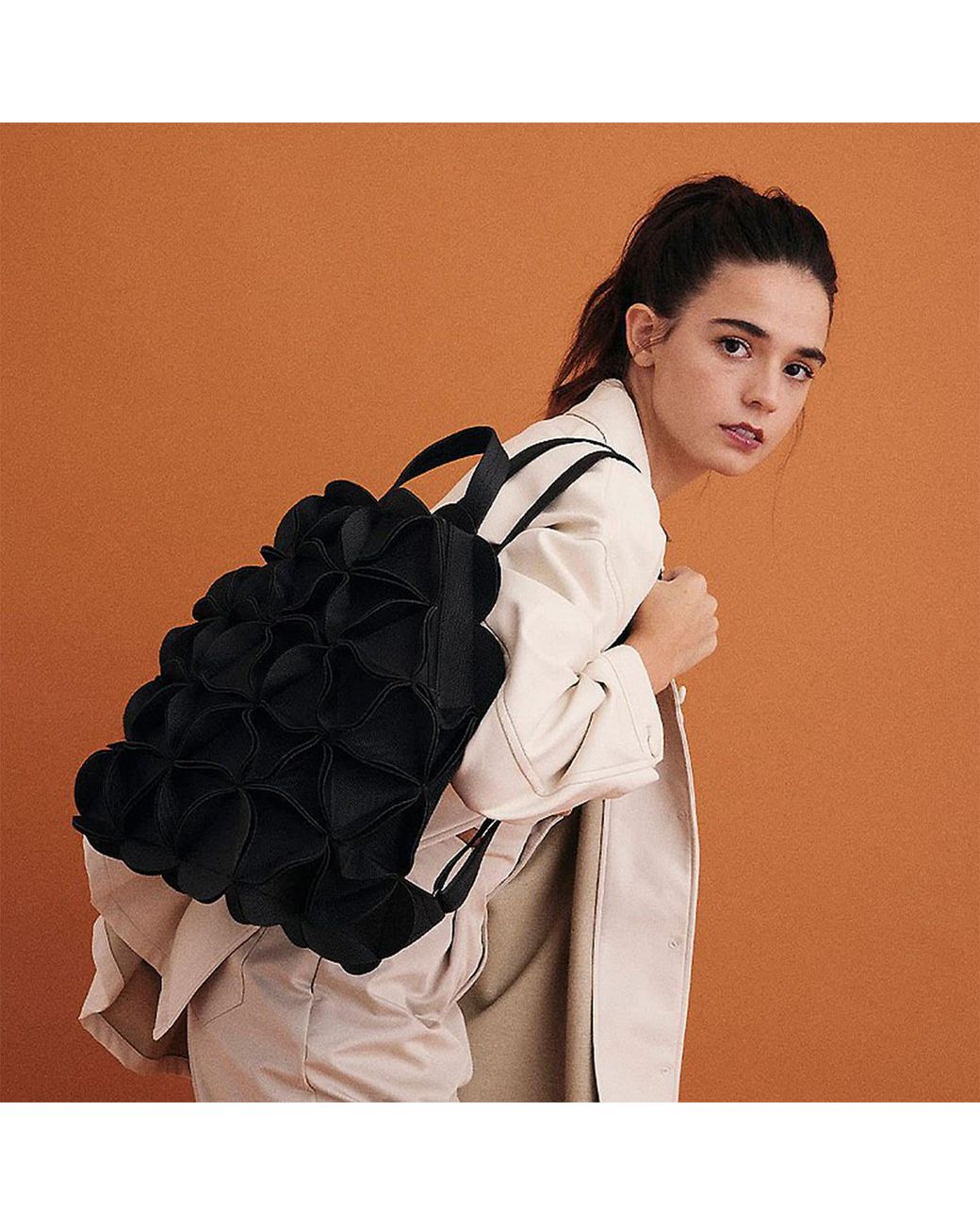 ELEMOOD_Japan Black Blossom Large Backpack